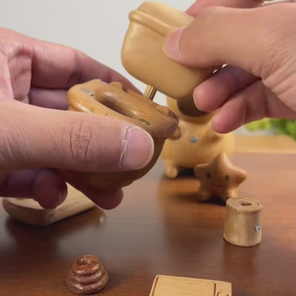 Wooden capybara ornament